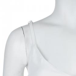 Preen by Thornton Bregazzi White Layered Asymmetric Sleeveless Dress XS