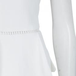 Preen by Thornton Bregazzi White Layered Asymmetric Sleeveless Dress XS