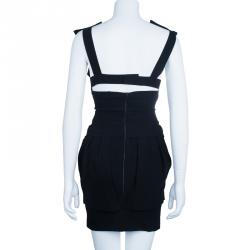 Pre Owned Preen By Thornton Bregazzi Black Power Dress M