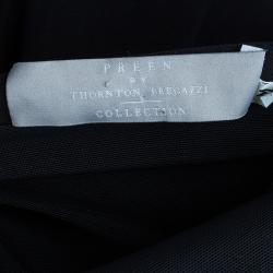 Pre Owned Preen By Thornton Bregazzi Black Power Dress M