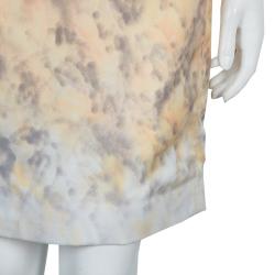 Pre Owned Proenza Schouler Drop Waist Printed Silk Sleeveless Dress M