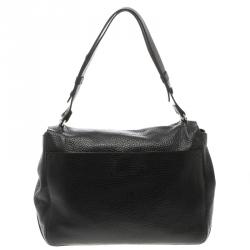 Pre Owned Proenza Schouler Black Leather Courier Satchel