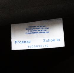 Pre Owned Proenza Schouler Black Leather Courier Satchel