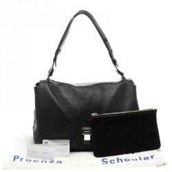 Pre Owned Proenza Schouler Black Leather Courier Satchel