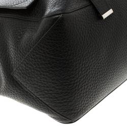 Pre Owned Proenza Schouler Black Leather Courier Satchel