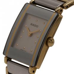 Pre Owned Rado White Stainless Steel Integral Women's Wristwatch 20MM