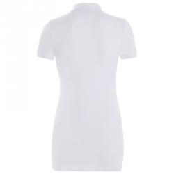 مملوكة مسبقًا تي شيرت بولو رالف لورين أبيض/أحمر بالشعار L