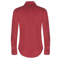 Pre Owned Polo Ralph Lauren Red Logo Long Sleeve Shirt S