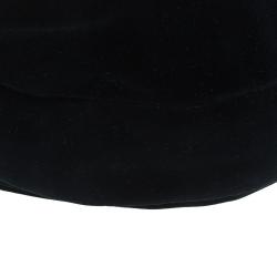 Pre Owned Ralph Lauren Black Velvet Small Hobo