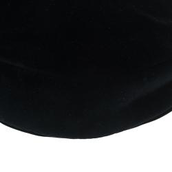 Pre Owned Ralph Lauren Black Velvet Small Hobo