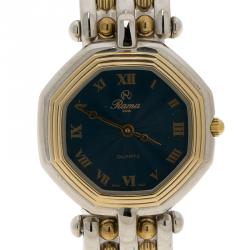 Pre Owned Rama Swiss Blue Stainless Steel Women's Wristwatch 27MM