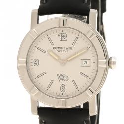 Raymond Weil Cream W1 Leather Women's Wristwatch 30MM