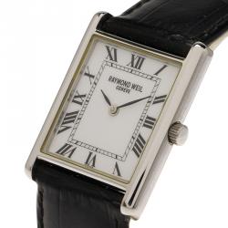 Raymond Weil White Stainless Steel Classic Unisex Wristwatch 24MM