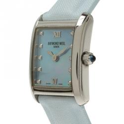 Raymond Weil Blue Mother of Pearl Stainless Steel Don Giovanni Women's Wristwatch 18MM