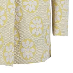 Pre Owned RED Valentino Textured Yellow Pea Coat M