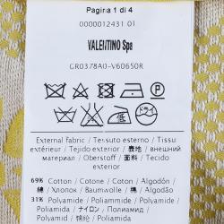 Pre Owned RED Valentino Textured Yellow Pea Coat M