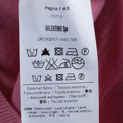 RED Valentino Pink Bow Button Down Cardigan L
