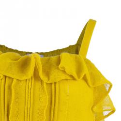 Pre Owned RED Valentino Yellow Drop Waist Dress M