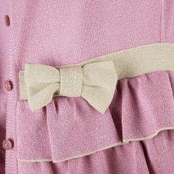 RED Valentino Pink Knit Top And Cardigan Set M