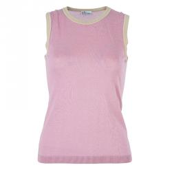 RED Valentino Pink Knit Top And Cardigan Set M