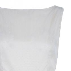 Pre Owned RED Valentino White Organza Flare Dress M