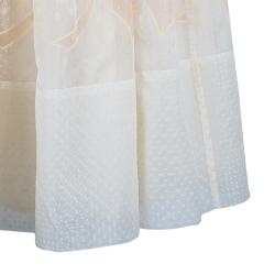 Pre Owned RED Valentino White Organza Flare Dress M