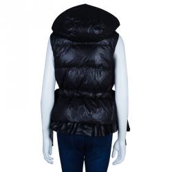 Red Valentino Black Sleeveless Puffer Jacket M