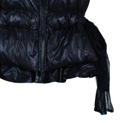 Red Valentino Black Sleeveless Puffer Jacket M