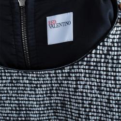 Pre Owned RED Valentino Monochrome Textured Dress M