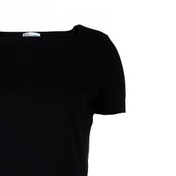 Pre Owned RED Valentino Black Short Sleeve Dress S