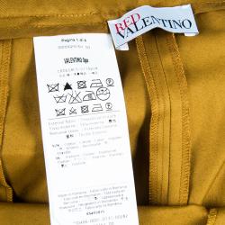 RED Valentino Brown Cotton Trousers S