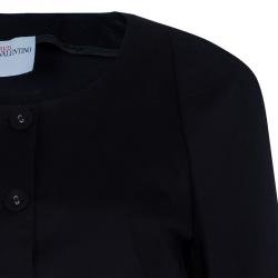 RED Valentino Black Layered Jacket M