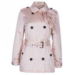 Pre Owned RED Valentino Blush Pink Rosette Nylon Jacket M