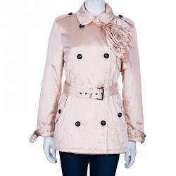 Pre Owned RED Valentino Blush Pink Rosette Nylon Jacket M