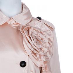 Pre Owned RED Valentino Blush Pink Rosette Nylon Jacket M