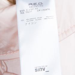 Pre Owned RED Valentino Blush Pink Rosette Nylon Jacket M