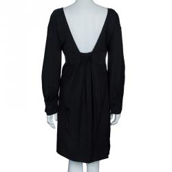 Pre Owned RED Valentino Black Deep Back Bow Detail Dress M