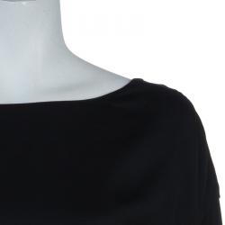 Pre Owned RED Valentino Black Deep Back Bow Detail Dress M