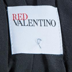 Pre Owned RED Valentino Black Deep Back Bow Detail Dress M