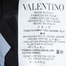 Pre Owned RED Valentino Black Deep Back Bow Detail Dress M