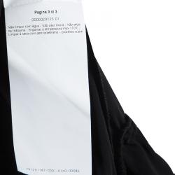 Pre Owned RED Valentino Black Ruffle Neck Top M