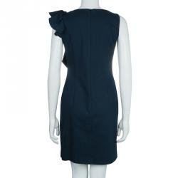 Pre Owned RED Valentino Navy Ruffle Dress M