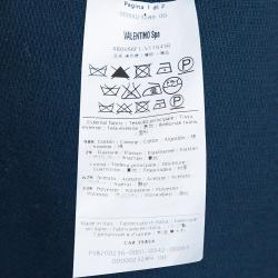 Pre Owned RED Valentino Navy Ruffle Dress M