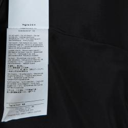 Pre Owned RED Valentino Black Double Breasted Lace Underlay Belted Trench Coat M