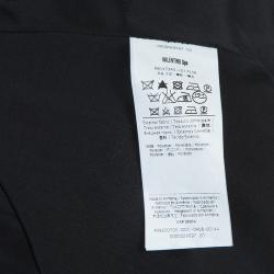 Pre Owned RED Valentino Black Double Breasted Lace Underlay Belted Trench Coat M