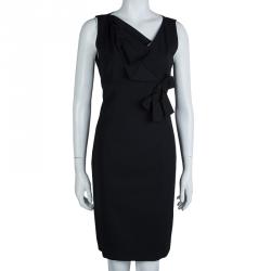 Pre Owned RED Valentino Black Bow Detail Sleeveless Dress M