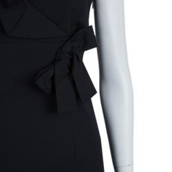 Pre Owned RED Valentino Black Bow Detail Sleeveless Dress M