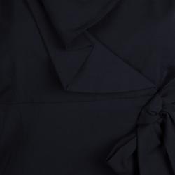 Pre Owned RED Valentino Black Bow Detail Sleeveless Dress M