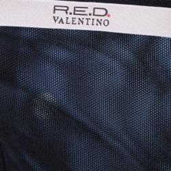Pre Owned RED Valentino Black Sequinned Mesh Camisole M