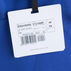 Pre Owned RED Valentino Blue Gathered Bustier Midi Dress S